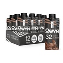 OWYN Pro Elite Vegan High Protein Shake, Čokoláda, 32g rastlinných bielkovín, s Fiber, Prebiotiká, Superfoods Greens, Cvičenie a zotavenie, 0g Net Carbs, Zero Sugar, Keto (12 balenie)