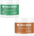Amla Powder & Green Tea Superfood Supplement with Indian Goories & Pumpkin Spice, Organic, Vegan, 30 Servings SKU: GB-HB-30