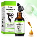 Probiotiká pre psy,3 v-1 Pes probiotiká, Dog probiotiká pre trávenie podporu, pes probiotické doplnky,Pet probiotiká pre psy, Tekuté probiotiká pre psy 2 Oz