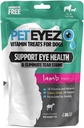 PetEyez Odstraňovač stopových škvŕn Vitamínové prípravky pre psy - Podpora zdravia očí a zníženie svrbiace a tear Stain Building - 100% prírodné psie prípravky s superpotraviny, antioxidanty a živiny - Lamb Flavor - 1oz