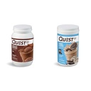 Quest Nutrition Chocolate Milkshake Protein Powder, 22g Protein, 1g Cukor, Low Carb, Gluten Free, 3 libra, 43 Servings & Cookies & Cream Protein Powder; 20g Protein; 1g Cukor; Low Carb; Gluten Free