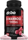 D Mannose Supplements for Women Pills - Natural D- Mannose 500mg Kapsule, Cranberry DMannose Pills 1000mg Per Serving - Bladder Flush & Urinary Tract Cleans Health Supplement - 120 Veg Capsules