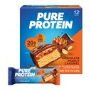 Čisté proteínové tyčinky, vysoký Bielkoviny, Nutritívne nánosy na podporu energie, nízky cukor, bezlepok, čokoládový arašidový karamel, 1.76oz, 12 grófov (Packaging May Vary)