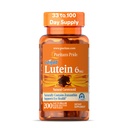 Puritán Pride Premium LutigoldTM Lutein Carotenoid 6 mg s Zeaxantinom pre mužov a ženy, Dietary Supplement for Eye Health Support, 200 Rapid Release Softgels