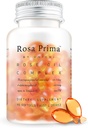Unichi Rose Oil Vitamín E doplnok pre zdravie a regeneráciu kože, Menštruačný cyklus Mood Management, Dýchanie Obnovenie, 90 Softgels
