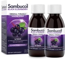 Sambucol Black Elderberry Sirup - Sambucus Elderberry Sirup, Black Elderberry Liquid, Immune Support for Kids and Adults, High Antioxidants, Gluten Free - Original Formula, 4 Fl Oz, 2-Pack