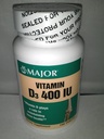 Veľký Generic Vitamín D3 400 IU Dietetický doplnok Kosť Zdravie 100 tabliet