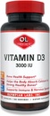Olympian Labs Vitamín D3 3000 Iu 100 kapsuly podporujúce silné kosti