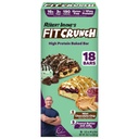 FITCRUNCH Proteínové tyčinky, Veľkosť balenia, bezlepkové (18 barov, čokoládové mätové želé a arašidové maslo)