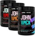 Jacked Factory X John Wick - Wick Mode Pre cvičenie Powder - Intenzívna energia, Battle-Ready Focus, Nezastaviteľný záväzok, a Sheer Will - 120 Servings (3-Pack)