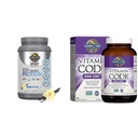 Záhrada života Organické Vegán Šport Proteín Prášok, Vanilka - Probiotiká, BCAA, 30g Rastlinné bielkoviny a zinok doplnky 30mg Vysoká potencia Raw Zinok a vitamín C Multiminerálny doplnok