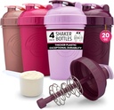 GOMOYO [4-Pack] 20-Ounce fľaša Shaker 