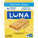 LUNA Bar - CitronZest Flavor - Gluten Free Snack Bars - Non-GMO - Proteínové tyčinky - Vyrobené s organickým Oat - Value Pack (12 Balenie)