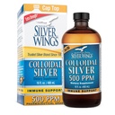 Natural Path Silver Wings Koloidné striebro 500ppm (2,500mcg) Immune Support Supplement 16 fl. oz.