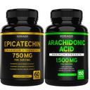 DORADO NUTRITION Epikatechin Extract 750 mg per serving - (120 kapsúl) a kyselina arachidónová doplnok 1500 mg (150 kapsúl)