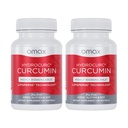 Omax3 2 Balenie - HydroCurc Turmeric Curcumin Softgels, Vysoko biologicky dostupné MCT Oil Nano-častice pre potenciu a absorpciu, Spoločné zdravie, 120 Softgels