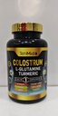 Colostrum Supplement - 10in1 Formula - Kombinovať s L-glutamínom, Turmerica, Cayenne korenie, Apple pektín, probiotiká, zázvor, a viac - Tráviace zdravie, Imunitná podpora - 120 Kapsule