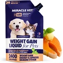 Miracle Vet High-Calorie Váha Gainer pre psy a mačky - Multivitamín Nutritional Supplement Gél, Omega Rybí olej, vápnik - Puppy, Senior, prenatálne mačka a pes Vitamíny, Doplnky pre zvýšenie telesnej hmotnosti