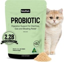 Probiotiká pre mačky a mačky - Cat Probiotic Powder for Hairball Prevention, Digestive Support, Immune Health, Prebiotiká, a hnačka Relief - Vhodné pre vnútorné mačky a Kittens - 60 Scoops