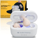 Audien sluch ATOM PRO 2 Bezdrôtové dobíjateľné OTC sluchové pomôcky, Premium Comfort dizajn a takmer neviditeľné