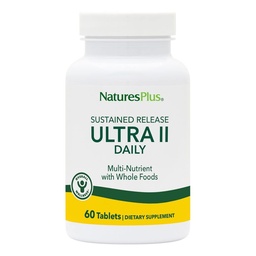 PrírodaPlus Ultra II Denne - 60 tabliet - Multivitamín s celým jedlom pre celkové dobre Being - podporuje energiu a imunitné zdravie - trvalé uvoľnenie - 60 porcií