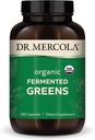 Dr. Mercola Organic Fermented Greens, 30 Servings (180 Kapsule), Dietary Supplement, Supports Immune Health, Non-GMO, Certified USDA Organic