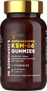 Bioactive KSM-66 Ashwagandha Gummies Dr. Sosnowski's 750mg Ashwagandha Extract with Vitamin D2 (60 Gummies)