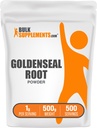 BulkSupplementments.com Goldenseal Powder - Bylinný doplnok, Zdroj: Goldenseal Root - Vegan & Gluten Free, 1g per Serving, 500g (1,1 lbs) (Pack of 1)