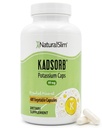 NaturalSlim Natural Dusičnan draselný Glukón 99 mg - Kadsorb podporuje elektrolytovú rovnováhu a normálne pH - Absorbovateľné doplnky draslíka s esenciálnymi minerálmi - Non GMO 400 Kapsule 1 Balenie