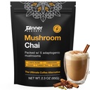 Inner Elevate Superfood Mushroom Chai - Ultimate Coffee Alternatíva - Adaptogénny nápoj z kaše čaju s Levou hrivou, Cordyceps, Chaga, Reishi, Turkey chvost (35 Servings)