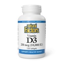 Prírodné faktory Vitamín D3 - Denné doplnok pre kosti a podporu - Vitamín D doplnok Aids Zdravý imunitný systém Funkcia - Podporuje silné kĺby a kolená - 120 Softgels (120 Servis)