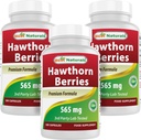 Najlepšie Naturals Hawthorn Berry 565 mg 180 Kapsule (180 Počet (Pack of 3))