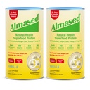Amasted Vanilla Jedlo Náhradný Shake - Low-Glycemic High Plant Base Protein prášok - Nutritional Weight Health Suplement - Vanilla Flavor - 17,6 oz (1,1 libra (2 balenia)