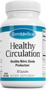 EuroMedica Healthy Circulation - Dietary Supplement for Healthy Circulation Support - Healthy Blood Flow & Heart Function Aid - Non-GMO & Vegan Kapsule - 30 Kapsule (30 Servings)