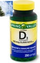 Jar Valley Vitamín D3 Softgels, 125 μg na Softgel, 5 000 IU, 250 Počet