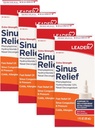 Leader Extra Strength Sinus Relief, Fast Acting, Sinus Decongestant, Nasal Congestion Relief Spray, Cold & Allergy 30 ml fľaša (pack of 4)