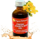 Herbals Fresh St. Johns Wort Oil - Wild Harvested in USA, Natural Solution for Nerve Discomfort, Skin Eruptions, Wound Care, Jazva, a Stretch Marks - koža, tvár, telo, vlasy, masážny olej (2 Oz)