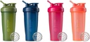 BlenderBottle 2-Pack 28-Ounce Classic Shaker Fľaše pre proteínové Shake a pre cvičenie, Moss/Moss a námorníctvo/námorníctvo a všetky ružové a koralové
