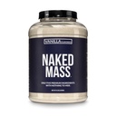 Naked Vanilková hmotnosť - všetky prírodné Vanilkové hmotnosť Gainer Protein prášok - 8lb hromadne, GMO bez, lepidlo zadarmo a sója zadarmo, žiadne umelé zložky - 1,260 kalórií - 11 Slúži