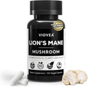 Lion's Mane Supplement Capsules - 120 Kapsule, Podpora Focus, jasnosť, pamäť, a Celkové kognitívne. Organický nootropný doplnok pre kognitívne funkcie a imunitnú podporu