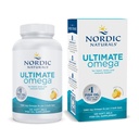 Nordic Naturals Ultimate Omega, Citrónová aróma - 120 mäkkých gélov - 1280 mg Omega-3 - High-Potency Fish Oil Supplement with EPA & DHA - Podporuje zdravie mozgu a srdca - non-GMO - 60 porcií