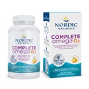 Nordic Naturals Complete Omega-D3, citrónová príchuť - 120 mäkkých gélov - 565 mg Omega-3 + 70 mg GLA + 1000 IU vitamín D3 - EPA & DHA - zdravá koža, kognitívna, pozitívna nálada - non-GMO - 60 porcií