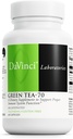 DaVinci Labs Green Tea-70 - Dietary Supplement to Support the Immune System, Cardiovaskulárne zdravie a cholesterol Health - With Green Tea Extract - Decaffeinate - Gluten-free -60 Vegetariánske kapsule