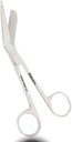 ProMaxCare 5.5 Palcové trauma nožnice pre sestry - Lister Bandage Nožnice Veterinárne - lekárske nožnice pre sestry, chirurgické a EMS použitie (Silver)