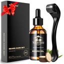 Prebúdzanie lesa Derma Valček 0.25mm & medvedí olej(1oz), Sandalwood Brad Kit, Micronedle Brada Valček s 540 Titanium, Prírodné hydratovať s vitamínom E medvedí olej pre mužov, otcovia priateľ otec