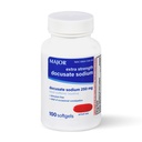 MAJOR Docusate Sodík 250 mg, Extra sila Stool Zmäkčovač pre príležitostné zápchy Relief 
