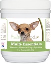 Zdravé plemená Chihuahua Multi-Essentials Powder pre psy - Ideálny doplnok vitamínov, minerálov a antioxidantov pre vášho psa - 8 oz