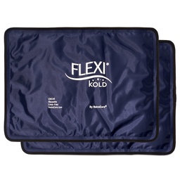2 FlexiKold gélové ľadové balenia (štandardné veľké: 10.5" x 14.5") - opakovane použiteľné studené balenie pre zranenia, pre úľavu od bolesti chrbta, Migréna Relief Pad, po operácii, po pôrode, bolesti hlavy, plece - 6300-COLD 2PK