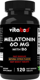Melatonín 60 mg s vitamínom B6 