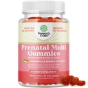 Vegánske prenatálne Gummy pre ženy - Gumové prenatálne vitamíny pre ženy s kyselinou listovou železom a superovocí zmes - Žuvacie vitamíny Gumový vzorec (Pineapple Mango) Veľkosť skúšky